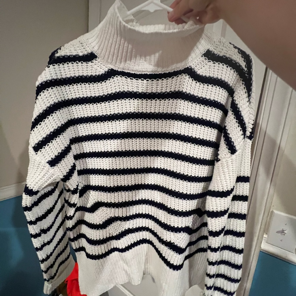 Striped crown and ivy sweater